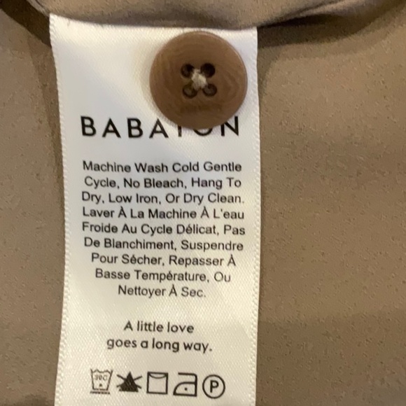 Babaton Quincy Belted Trench Coat Light Weight with Pockets in Taupe Xsm… - Picture 14 of 15